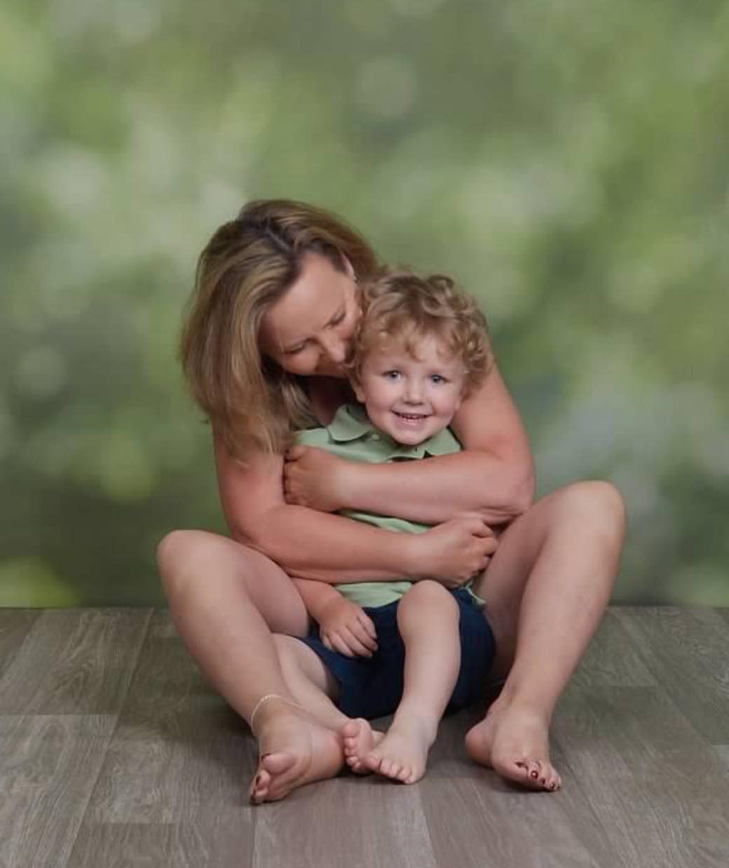 The founder of Lotus and Light with her grandson