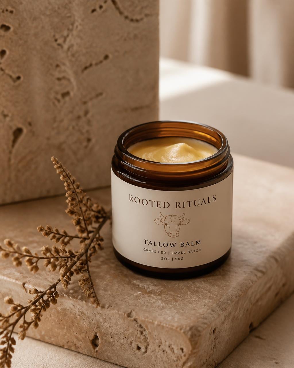 McDirty Mom tallow skincare, stocked at Lotus and Light