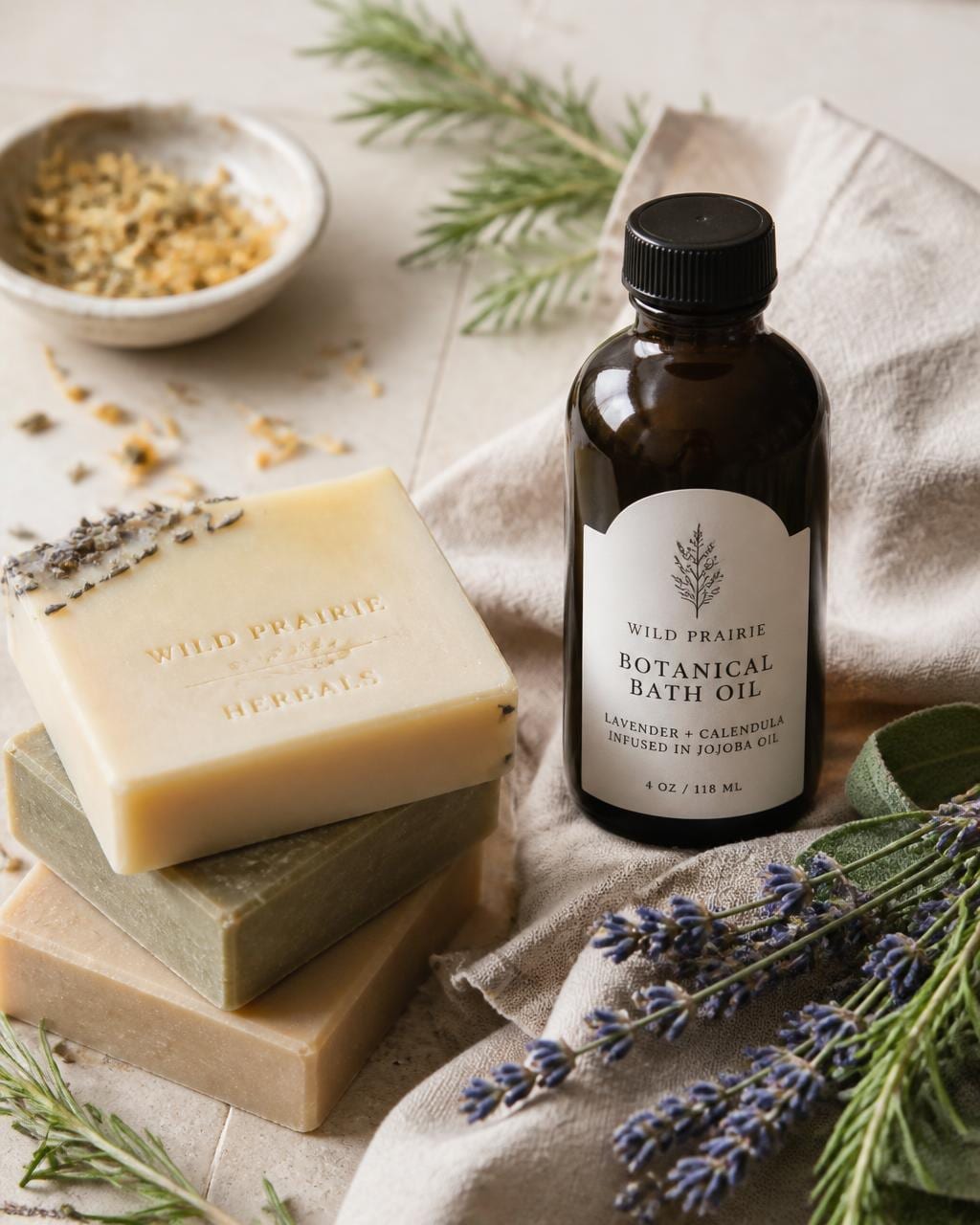 Sharpland Art and Permaculture bath and body products